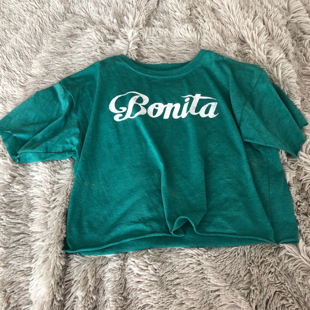Bonita Cropped Graphic Tee NWOT